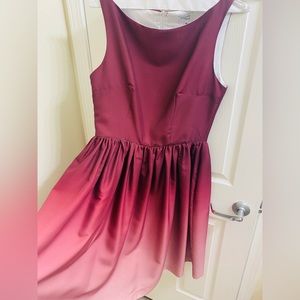Magnolia Park Ombré Purple Dress Fit & Flare Dress XL